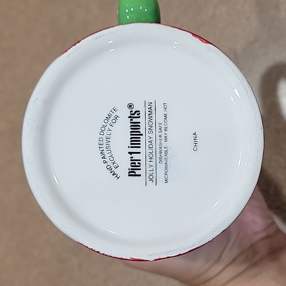 Pier 1 Imports Large Snowman Mug!!! - Picture 7 of 9